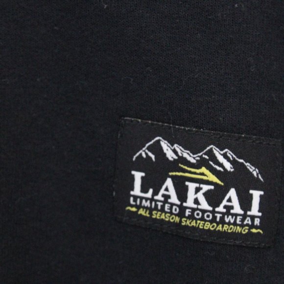 Lakai Sweatshirt Season Mens Black Pullover Long Sleeve Quarter Zip Size 2XL NWT - Picture 6 of 12